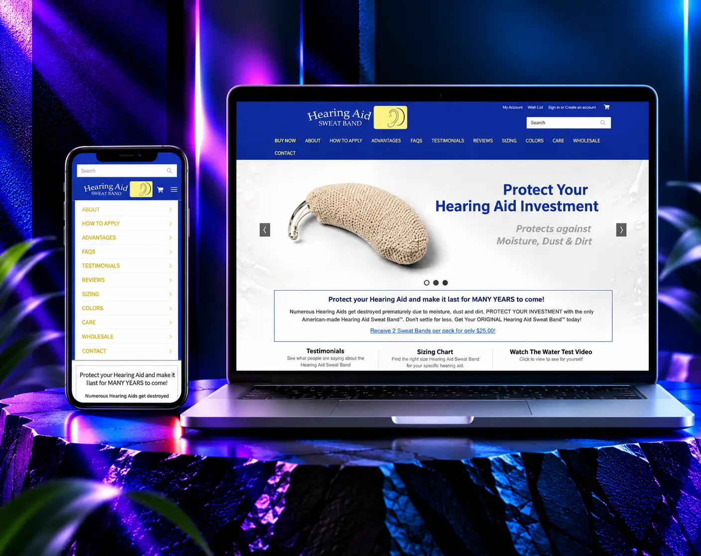 Hearing Aid Sweat Band